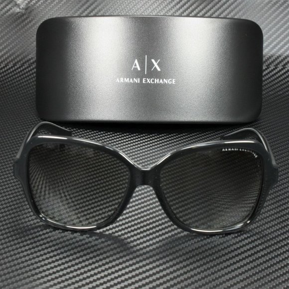 Armani Exchange Women\'s Gloss Black Sunglasses